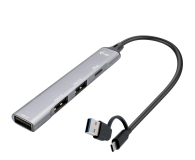 i-tec USB-C/USB-A Metal HUB 1x USB 3.0 + 3x USB 2.0 - 1258623 - zdjęcie 1